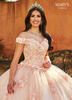Off Shoulder Quinceanera Dress by Mary's Bridal MQ1108