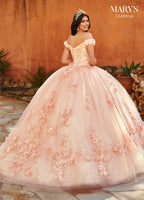 Off Shoulder Quinceanera Dress by Mary's Bridal MQ1108