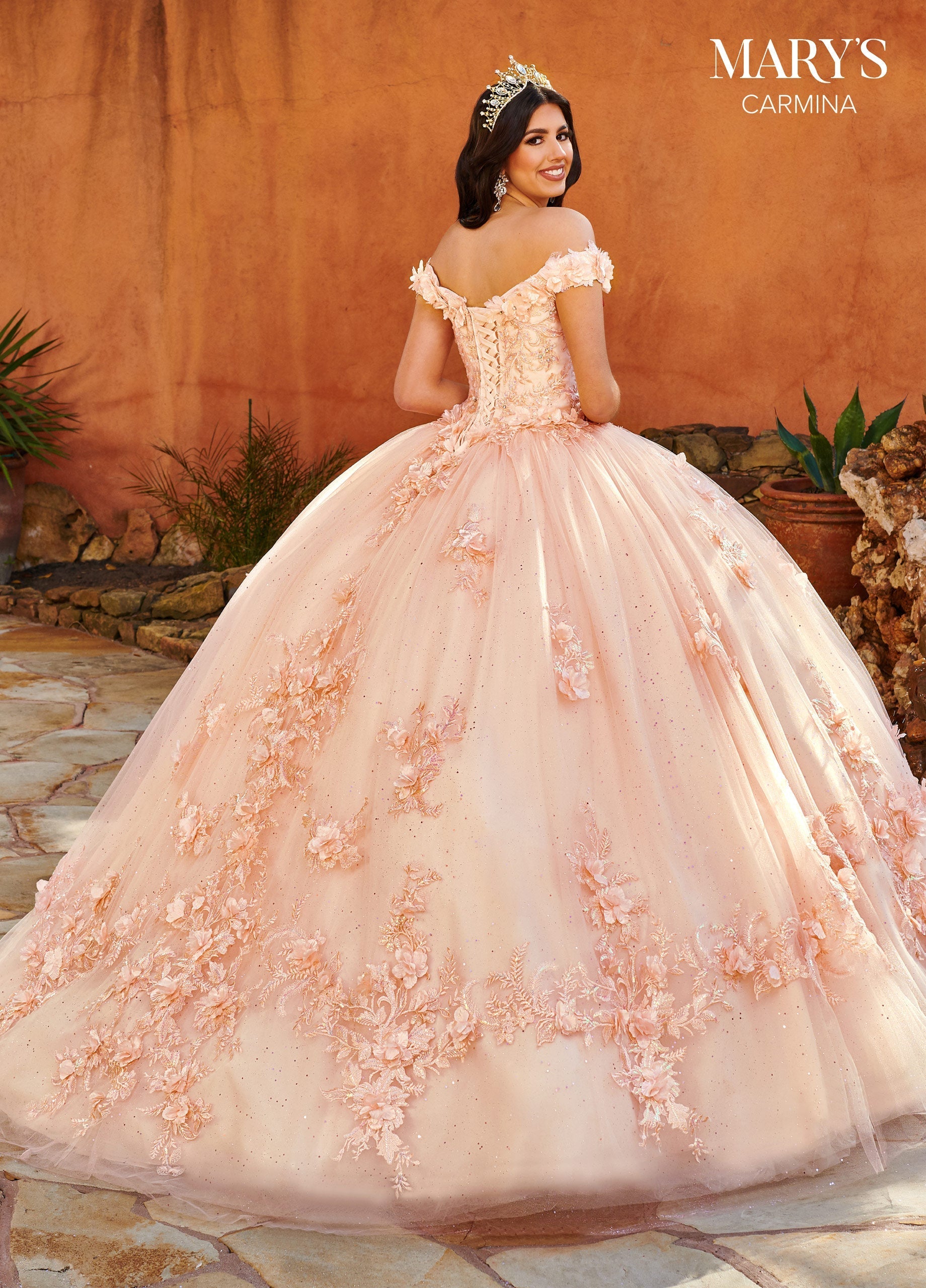 Off Shoulder Quinceanera Dress by Mary's Bridal MQ1108