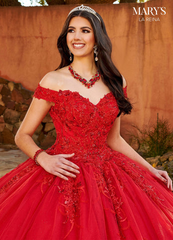 Schulterfreies Quinceanera-Kleid von Mary's Bridal MQ2151