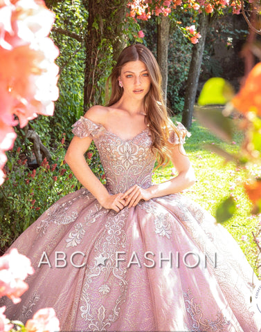Schulterfreies Quinceanera-Kleid von Ragazza DV89-589
