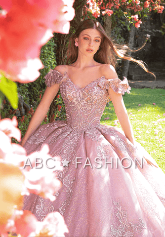 Schulterfreies Quinceanera-Kleid von Ragazza DV89-589