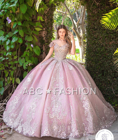 Schulterfreies Quinceanera-Kleid von Ragazza DV89-589