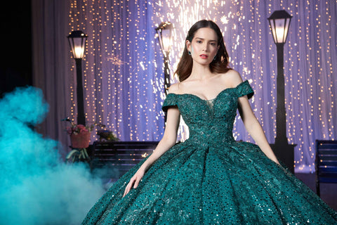 Schulterfreies Quinceanera-Kleid von Ragazza DV99-599