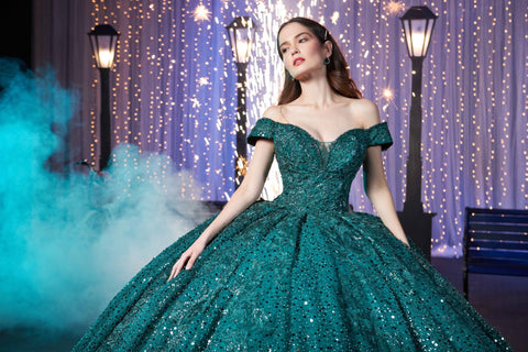 Schulterfreies Quinceanera-Kleid von Ragazza DV99-599