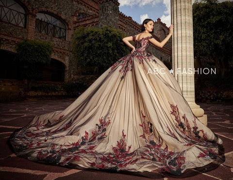 Schulterfreies Quinceanera-Kleid von Ragazza EV10-610