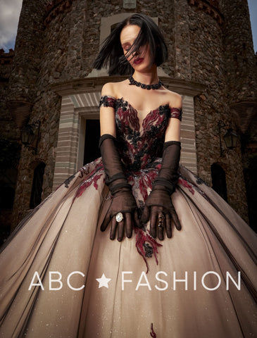 Schulterfreies Quinceanera-Kleid von Ragazza EV10-610