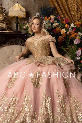 Schulterfreies Quinceanera-Kleid von Ragazza EV18-618