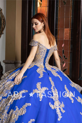 Schulterfreies Quinceanera-Kleid von Ragazza EV18-618