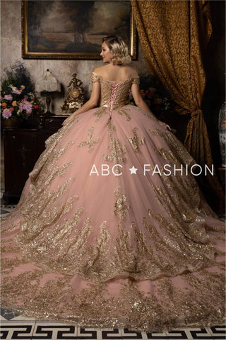 Schulterfreies Quinceanera-Kleid von Ragazza EV18-618