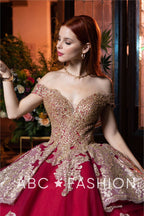 Off Shoulder Quinceanera Dress by Ragazza EV18-618