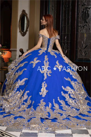 Schulterfreies Quinceanera-Kleid von Ragazza EV18-618