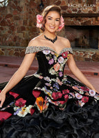 Off Shoulder Ruffled Quinceanera Dress by Rachel Allan RQ3111