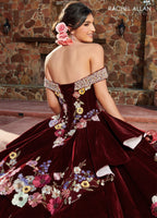 Off Shoulder Ruffled Quinceanera Dress by Rachel Allan RQ3111
