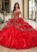 Schulterfreies Quinceanera-Kleid mit Rüschen von Rachel Allan RQ5001
