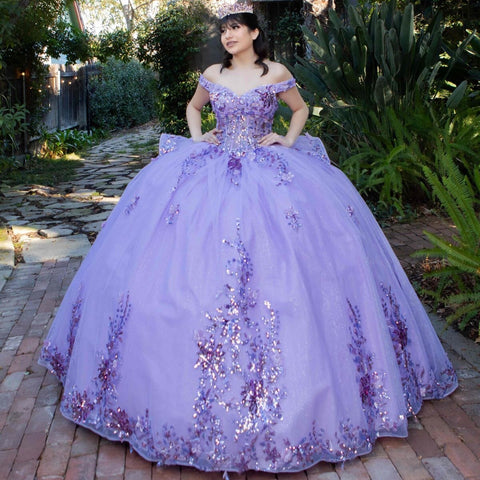 Schulterfreies, transparentes Korsett-Ballkleid von Cinderella Couture 8125J