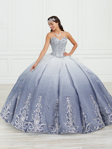 Vestido de quinceanera com glitter ombré da House of Wu 26972