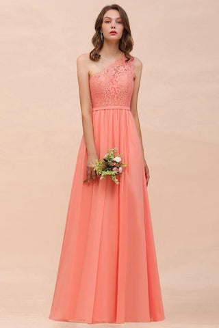 Brautjungfernkleid mit Blumenmuster und einer Schulter, seitlicher Schlitz, formelles Hochzeitsgastkleid mit Tasche