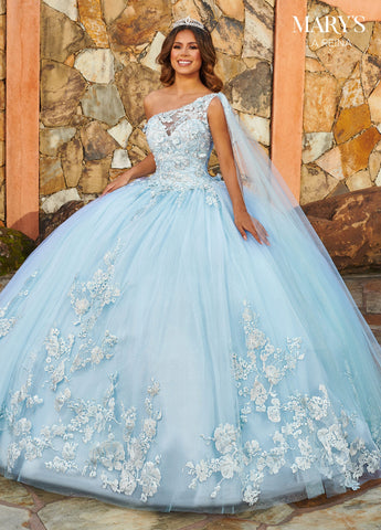 One-Shoulder-Quinceanera-Kleid von Mary's Bridal MQ2152