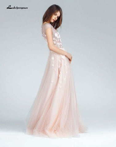 NumberSea Sexy A-linie Brautkleider Weiß Spitze Appliques
