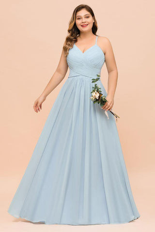 Brautjungfernkleid in Übergröße, Herzausschnitt, bodenlang, A-Linie, Kleid für die Trauzeugin