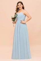 Plus Size Bridesmaid Dress Sweetheart Floor Length A-line Maid of Honor Dress