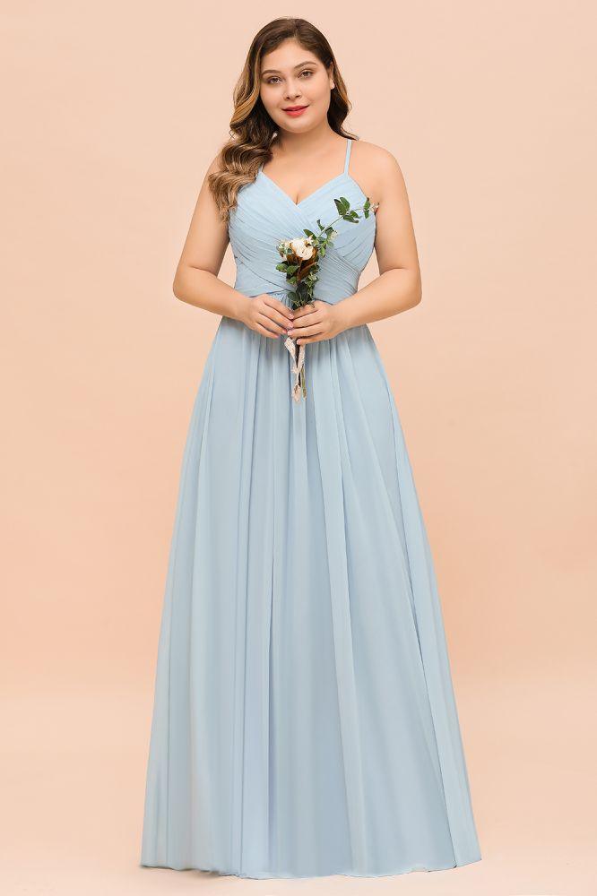 Plus Size Bridesmaid Dress Sweetheart Floor Length A-line Maid of Honor Dress