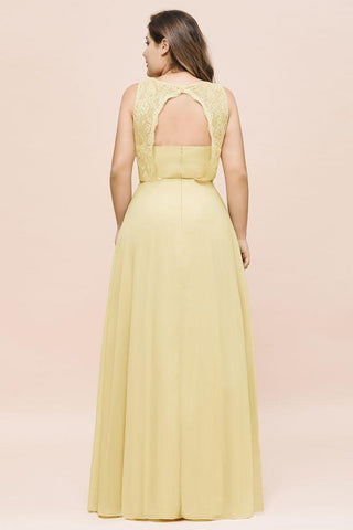 Übergröße, Blumenmuster, A-Linie, Brautjungfernkleid, ärmellos, Maxi-Abendkleid für Mädchen und Frauen