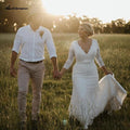 Robe de mariée sirène grande taille NumberSea, dentelle sexy