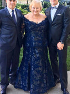 Etui-Linie/Säule Spitze V-Ausschnitt Lange Ärmel Sweep/Pinsel zug Kleider für die Brautmutter