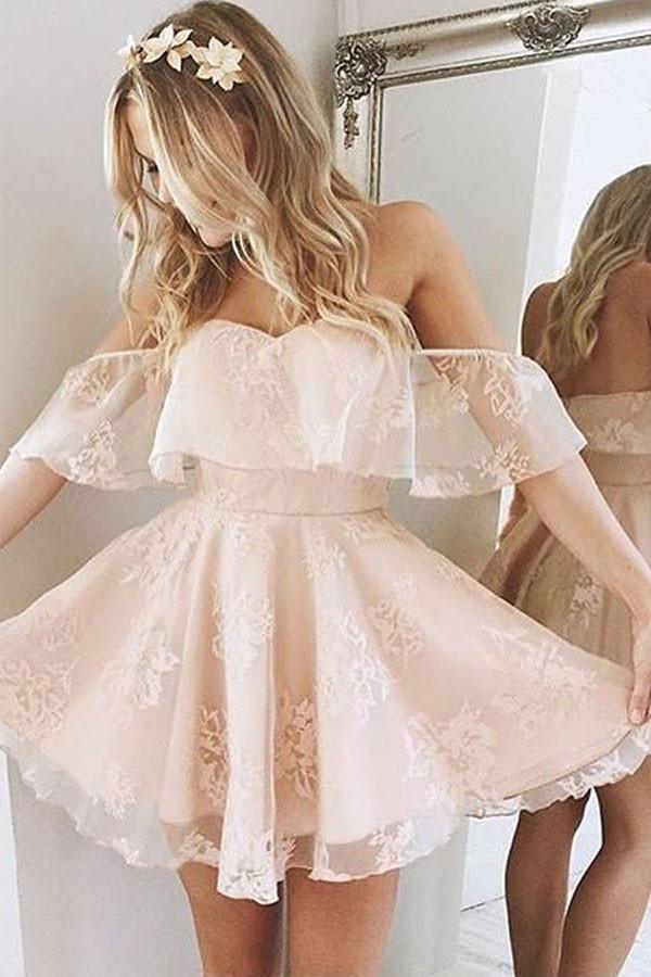 Prinzessin Trägerlos Rüschen Homecoming-Kleid Kurzes Partykleid PG152