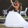 NumberSea Princesse Tulle Robe de mariée bouffante à jupe ballon Sweethaert Bouffant