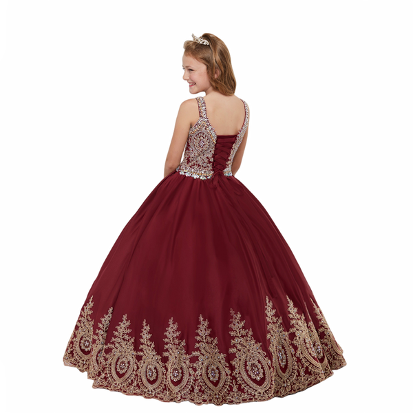 Vestido de quinceanera sem alças de cetim de 2 peças da House of Wu 26826