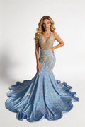 18 birthday outfit evening dress custom made black girl mermaid blue prom gowns Y887 by simplepromdress