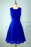 Vestido Corto Azul Real Lindo para el Baile de Bienvenida y Graduación del 8º Grado Y672