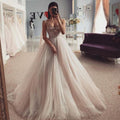 NumberSea Robes de Mariée Sexy avec Cristaux Vestidos de Noiva 2021 Robe de Princesse Mariée Robes de Mariée pour Église et Plage sur Mesure