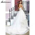 NumberSea vestido noiva 2021 Simple Sweetheart Pleats Off the Shoulder Bride Wedding Dresses Charming Elegant robe de soirée de mariage