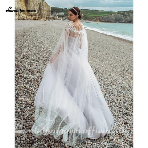 NumberSea Sexy V-ausschnitt Satin Brautkleider mit Abnehmbarer Jacke Hochzeit Brautkleider robe femme 2021 Neue Design