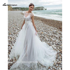 NumberSea Sexy Vestidos de Noiva de Cetim com Decote em V e Casaco Destacável Vestidos de Noiva Robe Feminino 2021 Novo Design