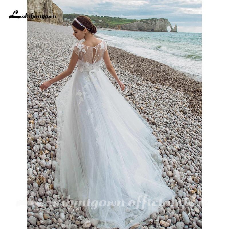 NumberSea Sexy Vestidos de Noiva de Cetim com Decote em V e Casaco Destacável Vestidos de Noiva Robe Feminino 2021 Novo Design