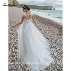 NumberSea Sexy Vestidos de Noiva de Cetim com Decote em V e Casaco Destacável Vestidos de Noiva Robe Feminino 2021 Novo Design