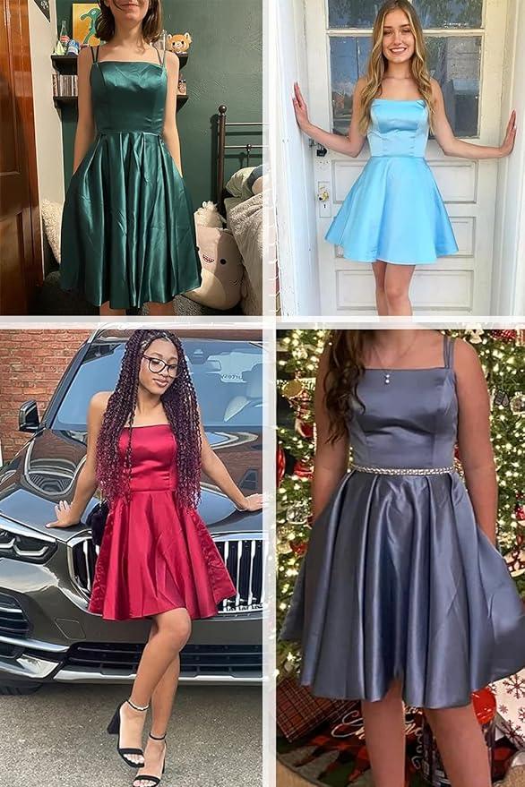 Promkleid Mit Shorts Homecoming-Kleid mit Taschen SYH80