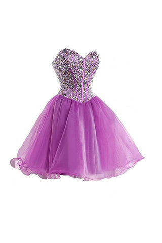 Lila Sweetheart Homecoming Kleid Cocktailkleid Ballkleid PG049