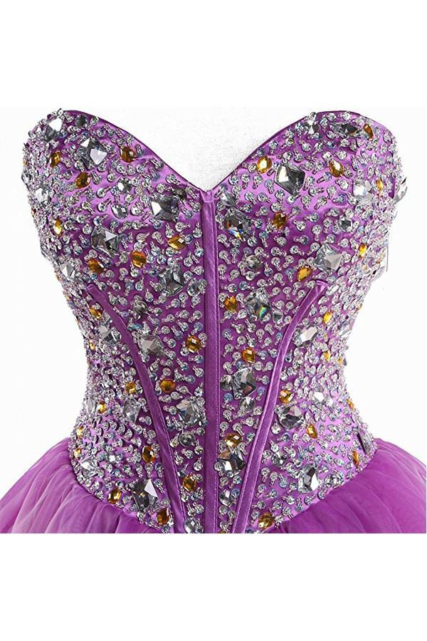 Purple Sweetheart Homecoming Dress Cocktail Dress Prom Dress PG049
