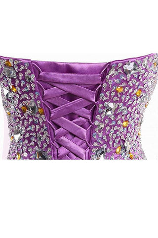 Lila Sweetheart Homecoming Kleid Cocktailkleid Ballkleid PG049
