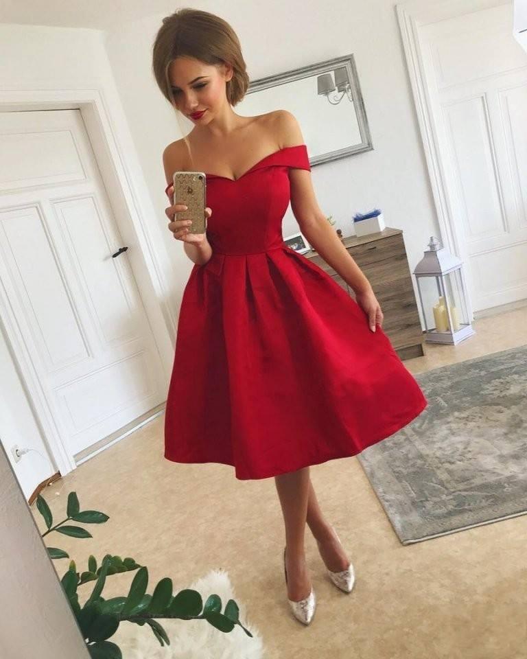 Vestido corto de satén para fiesta de graduación, estilo A, sin mangas y con hombros descubiertos