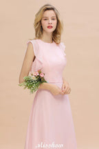 Romantic Sleeveless aline Bridesmaid Dress Garden Floor Length Simple Wedding Dress