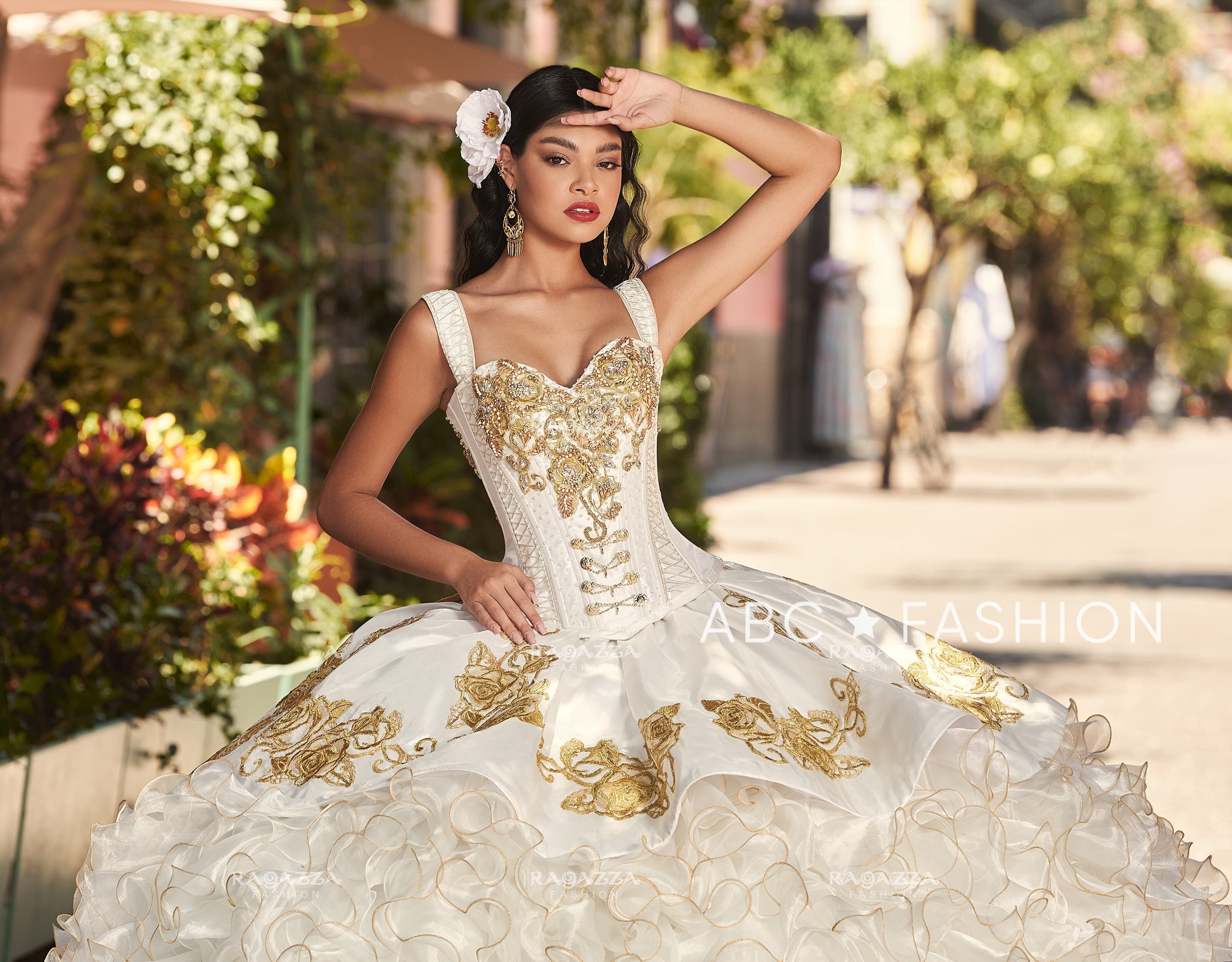 Rose Charro 2-Piece Quinceanera Dress by Ragazza M45-145