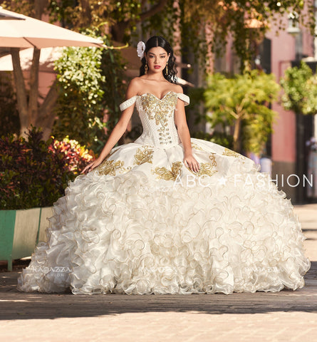 Rose Charro 2-teiliges Quinceanera-Kleid von Ragazza M45-145