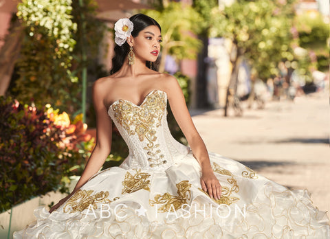 Rose Charro 2-teiliges Quinceanera-Kleid von Ragazza M45-145